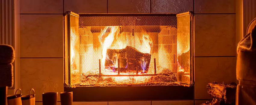 Mendota Hearth Landscape Fireplace Installation in Northdale, Florida