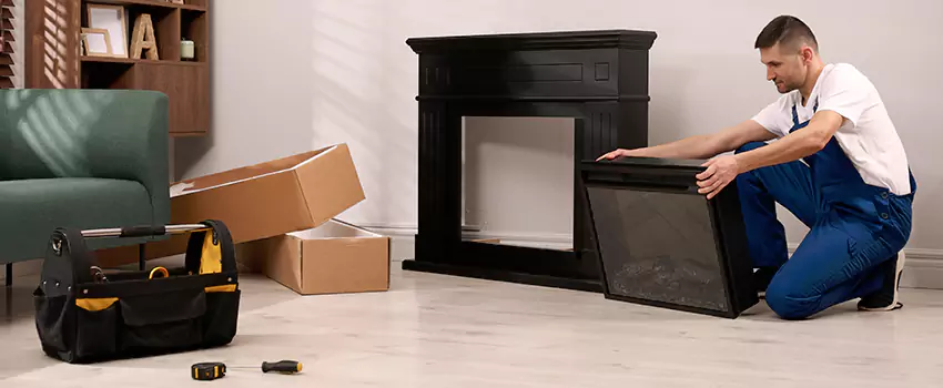 Old Rusted Metal Fireplace Repair And Replacement in Northdale, FL